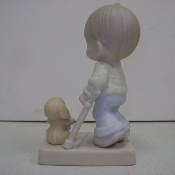 Precious Moments porcelain figurine 1987 "Blessed Our They That Over come" - Picture 3 of 4